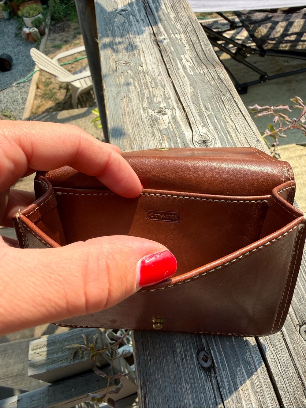 Vintage Coach Belt Purse/Wallet - Picture 3 of 3
